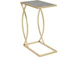 Mauro Ferretti Table Basse 45,5X25,5X60 Cm Noir Or