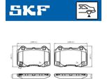 Skf Set Di Pastiglie Freno Posteriori Per Hyundai Genesis Coupé Vkbp 90849 A