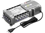 Goobay 64874 Multi-Switch Satellitare 5 Ingressi/8 Uscite, Grigio Argento - Distributore Per Max. 8 Utenti Da Un Satellite