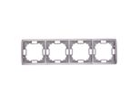 Simon Basic Standard Quad Telaio Universale In Acciaio Inox BMR4/21