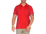 Polo Da Uomo Con Taschino Sul Petto, Manica Corta; Rosso M