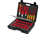Knipex 98 99 11 Valigetta Compatta Set Di 17 Pezzi Con Utensili Isolati Per Lavori Su Impianti Elettrici