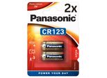 4X Panasonic CR123A Photobatterie - (2X 2Er Blister)