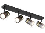 Globo Lighting Faretto In Metallo Nero Opaco, 4X GU10