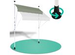 Strattore Tenda Da Sole A Morsetto / Tenda Da Sole Per Balconi 300 Cm - Verde Moka