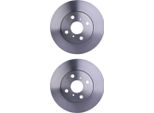 2X Hella 8DD 355 116-411 Disco Freno Asse Anteriore