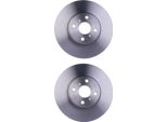 2X Hella 8DD 355 113-591 Disco Freno, Asse Anteriore