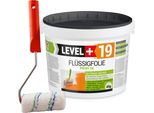 Level+ Profi 1K L+19 Pellicola Liquida Impermeabilizzante Da 4 Kg Con Rullo Di Verniciatura Da 10 Cm