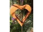 Cuore 3D In Acciaio Inox Da Appendere Cuore 3D - 34 Cm
