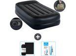 Intex Airbed - 1 Persona - 99 X 191 X 42 Cm - Blu - Incluso Pompa - Lenzuolo E Kit Di Riparazione