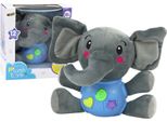 Peluche Elefante Interattivo Blu Play 19 Cm