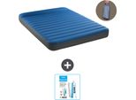 Intex Airbed - 2 Persone - 152 X 203 X 22 Cm - Blu - Pompa Inclusa - Kit Di Riparazione