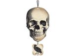 Teschio Xl, Teschio Pirata, Decorazione Per Feste Di Halloween/Spaventose, Mdf