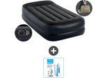 Intex Airbed - 1 Persona - 99 X 191 X 42 Cm - Blu - Pompa Inclusa - Kit Di Riparazione