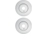 2X Hella 8DD 355 131-861 Disco Freno, Asse Anteriore