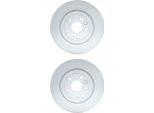 2X Hella 8DD 355 131-851 Disco Freno Asse Posteriore
