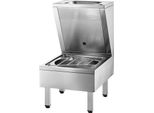 Lavandino/Lavandino Combinato Delabie, A Pavimento. Acciaio Inox 1.4301 Sat
