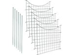 Jopassy Stagno Recinto Giardino Cancello Animale Recinto Campeggio Albero Protezione Barra Recinzione Giardino Recinto 11Pcs