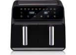 Alpina Airfryer Friggitrice Ad Aria Calda Doppia, 1700 Watt, 8 Litri, Nero