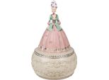 Carillon Donna Clayre & Eef Ø 12X19 Cm In Poliresina Rosa