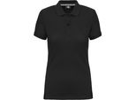 Designed To Work Ladies Polo Shirt T-Shirt Polo Lady-Fit, Taglia:S, Colore:Nero