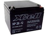 Batteria Al Piombo Xcell XP26 -12 12V 26Ah Pb Filettatura Interna M5