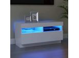 Maison Exclusive - Mobile Tv Con Luci Led Bianco 80X35X40 Cm