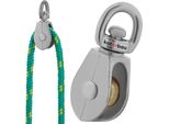 Kotarbau® Carrucola Singola Nichelata Da 1/2" In Acciaio C15 Per Edilizia Vela Soccorso Alpinismo | Carrucole Per Funi ⌀ 5 Mm | Carrucola | Carrucola Per Argano A Fune"