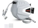 Jopassy Avvolgitubo 20M Avvolgitubo Aria Compressa Avvolgitubo Automatico 8Bar Connessione Multifunzionale Pistola A Spruzzo D'acqua Tubo Aria Compressa Portagomma A Parete