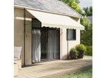 Maison Exclusive - Tenda Da Sole Retrattile Crema 300X150 Cm Tessuto E Acciaio