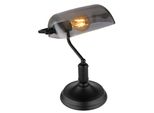 Globo Lighting|Lampada Da Tavolo In Metallo Nero Opaco, 1X E27