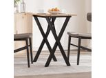 Maison Exclusive - Tavolo Da Pranzo Telaio A X 80X50X75 Cm Legno Pino E Acciaio