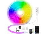 Tolletour Striscia Led Neon Dimmerabile 3M, Striscia Led Rgbic Neon, Controllo App E Telecomando Timer Sincronizzazione Musica, Con Alexa E Google Assistant Decorazione Per Esterni E Interni