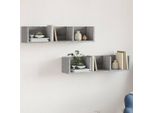 Maison Exclusive - Armadi A Muro 2 Pezzi In Rovere Sonoma 75X18X16,5 Cm Materiale Ligneo