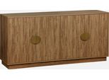 Credenza Esotica Effetto Legno Di Mango A 4 Ante, 160Cm