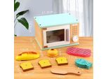 Zoem - Microonde Per Bambini - Microonde - Giocattolo Di Legno - Cucina Da Gioco - Resistente - Legno - Cucina Per Bambini - Accessori Da Cucina - Regalo - Compleanno