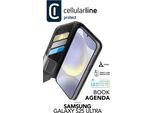 Cellularline Agenda A Libro - Galaxy S25 Ultra Custodia A Libro Effetto Pelle Con Chiusura Magnetica