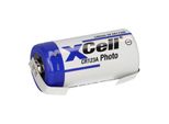 Xcell Fotobatteria CR123A Litio 3V 1550Mah Etichetta A Saldare A U