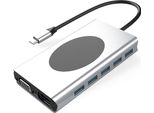 Inf Hub USB-C 13 In 1 Con Hdmi, Vga, Ethernet, Lettore Di Schede Sd E Altro Ancora