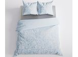 Biancheria Da Letto, Raso Di Cotone, Alta Qualità 200X220 Lilu Blu, Foglie