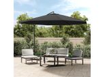 Maison Exclusive - Ombrellone Con Palo In Alluminio 350 Cm Antracite