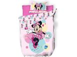 Set Di Biancheria Da Letto Per Bambini Disney Minnie Mouse - 140X200 Cm Copripiumino E Cuscino 65X65 Cm