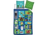 Minecraft Bettbezug Play - 140 X 200 Cm - Baumwolle
