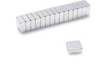 Magneti Al Neodimio 10 X 10 X 4 Mm N38 In Blocco - 10 Pezzi, Estremamente Forti, Lavagne Magnetiche, Frigoriferi, Lavagne Bianche, Fai Da Te
