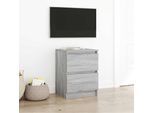 Maison Exclusive - Mobile Tv Grigio Sonoma 40X35X54 Cm Materiale Ligneo