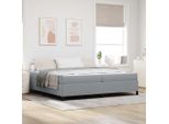 Maison Exclusive - Letto Boxspring Grigio Chiaro 200 X 200 Cm Tessuto