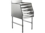 Portabottiglie In Acciaio Inox - 5 Livelli - Per Bottiglie Di Vino - Design Moderno E Resistente - Portabottiglie - Portabottiglie - 30X58X83Cm