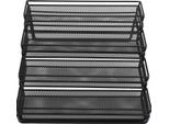 Scaffale Organizer Per Spezie Espandibile A 4 Ripiani, Robusto Telaio In Metallo, Scaffale A Ripiani Separabili Per Piani Di Lavoro Negli Armadietti