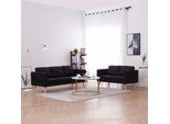 Maison Exclusive - Set Divani 2 Pz In Tessuto Nero