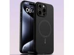 Custodia Magnetica Per Iphone 14 Pro Max, Compatibile Con Magsafe, In Silicone Liquido, Resistente Agli Urti E Ai Graffi Nero